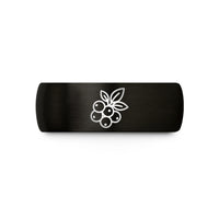 couples wedding band sets – black tungsten berry cluster wedding band