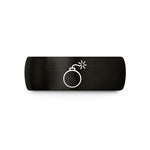 unisex tungsten wedding band – black tungsten explosive wedding band