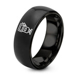 His And Hers Gifts Rings – black tungsten flash speedlight ring
