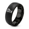 Flash Speedlight – Tungsten Wedding Band, 8 mm, Black Comfort-Fit Unisex