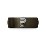 engraved rings for couples – gunmetal & black tungsten flash speedlight wedding band
