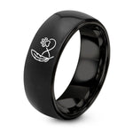 swatch color sample for Feather Paw Infinity ring style 01