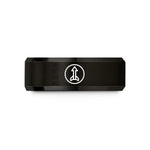 wedding band styles men – black tungsten arrow circle wedding band