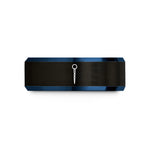 matching couple ring set – black & blue tungsten swizzle stick wedding band