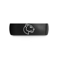 unisex tungsten wedding bands – black tungsten lioness wedding band
