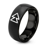 His And Hers Wedding Bands – black tungsten fwd icon ring