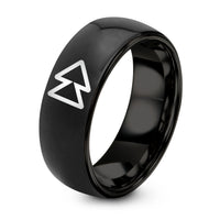 His And Hers Wedding Bands – black tungsten fwd icon ring