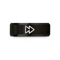 comfortable wedding bands men – black tungsten fwd icon wedding band