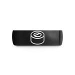 matching tungsten rings set – black tungsten sushi roll wedding band