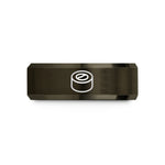 tungsten couple wedding bands – gunmetal & rose gold tungsten sushi roll wedding band