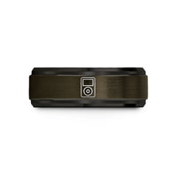 unisex tungsten wedding bands – gunmetal & black tungsten ipod classic wedding band