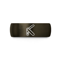 wedding band gift ideas – gunmetal & black tungsten bevel gauge wedding band