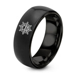 swatch color sample for Ships Wheel Skull ring style 01
