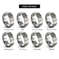 font options for inside engraving on grey house key rings