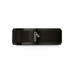 wedding band for men – black tungsten laguz wedding band