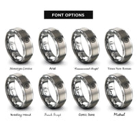 font options for inside engraving on gray hypotrochoid rosette rings