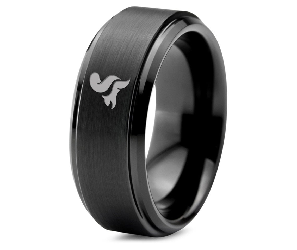 Squirrel Lover Ring | Ring For Wife | Black Wedding Rings For Men | Tungsten  Ring Men | Friend Gifts | Personalized Gifts | Gifts For Mom