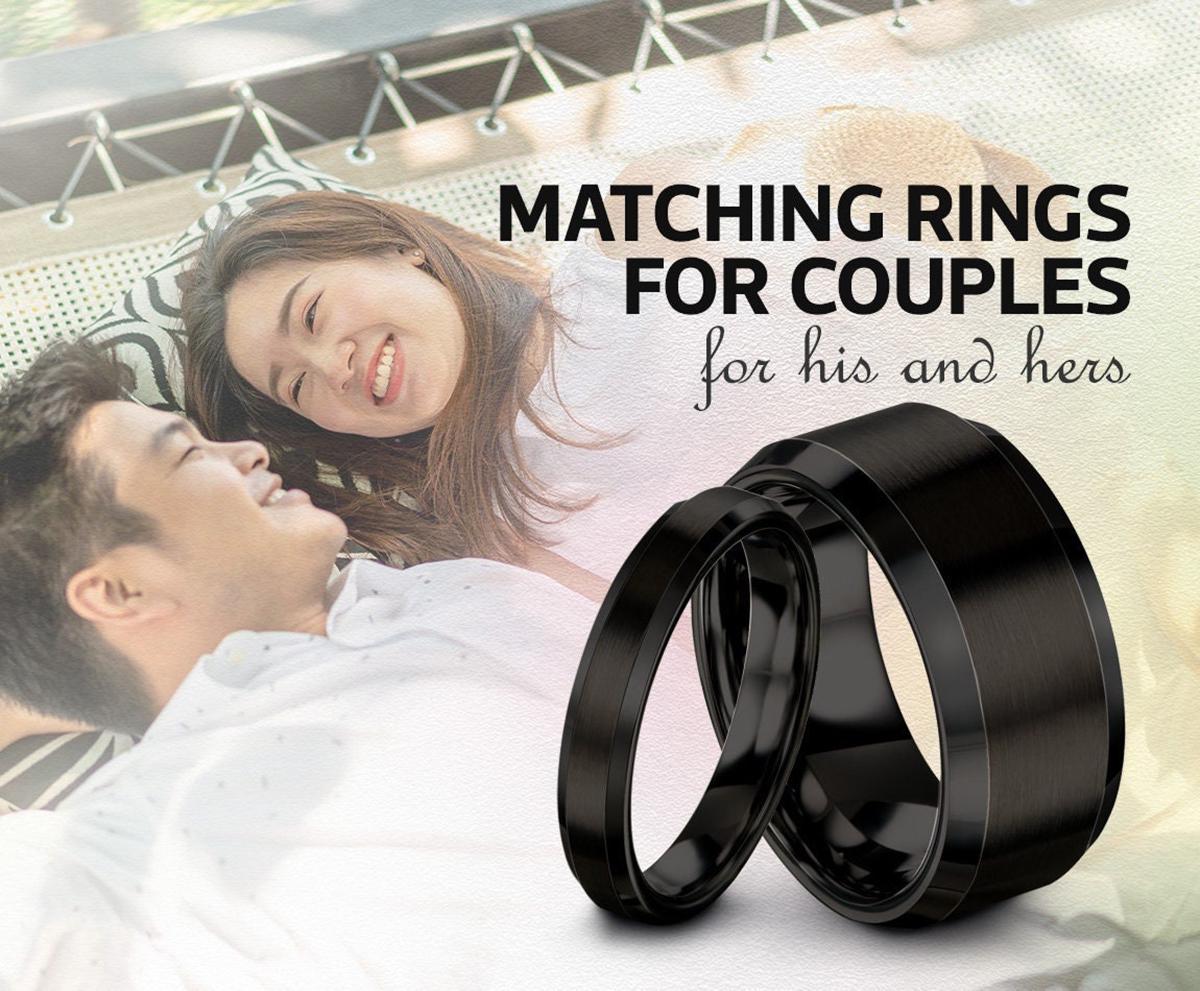 Black Beveled Tungsten Ring, Wedding Band Balck, Tungsten Carbide 8mm, Engagement Ring, Custom Promise Ring