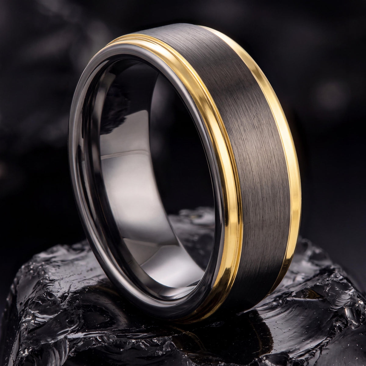Tungsten Wedding Band,Tungsten Wedding Band,Wedding Engagement Rings,Wedding Bands Women Curved,Gunmetal,Womens Hammered Gold Wedding Band,8