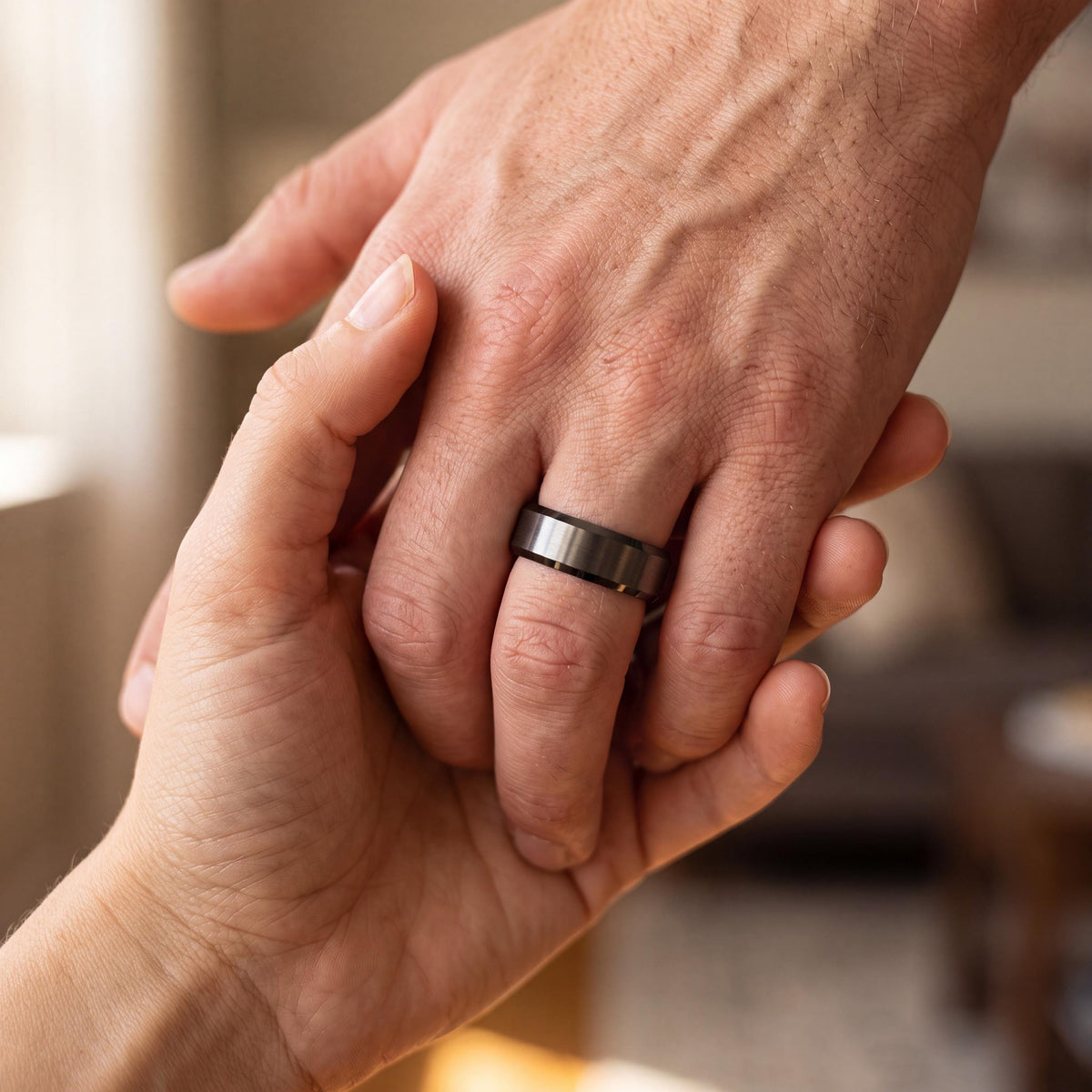 Wedding Band,Tungsten Wedding Band,Mens Wedding Ring,Unique Matching Wedding Bands,Male Wedding Band Gunmetal 6mm,Mens Wedding Band Black,10