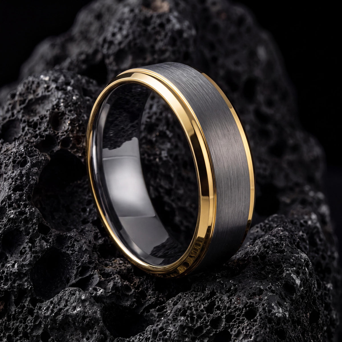 Wedding Band,Mens Tungsten Wedding Band,Wedding Ring Set,Dainty Wedding Band,Hammered Gold Ring Men,Mens Silver Rings,Silver and Gold Ring,8