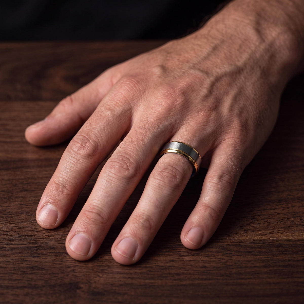 Tungsten Wedding Band,Mens Tungsten Wedding Band,Men Wedding Band,Wide Wedding Bands Women,Custom Gold Ring,Silver Thumb Ring,Mens Blue Ring