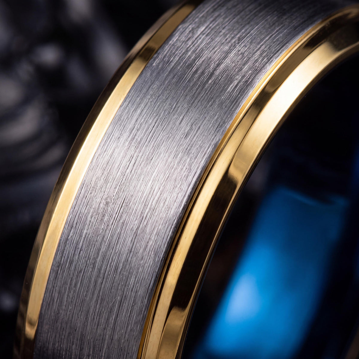 Tungsten Wedding Band,Mens Tungsten Wedding Band,Men Wedding Band,Wide Wedding Bands Women,Custom Gold Ring,Silver Thumb Ring,Mens Blue Ring