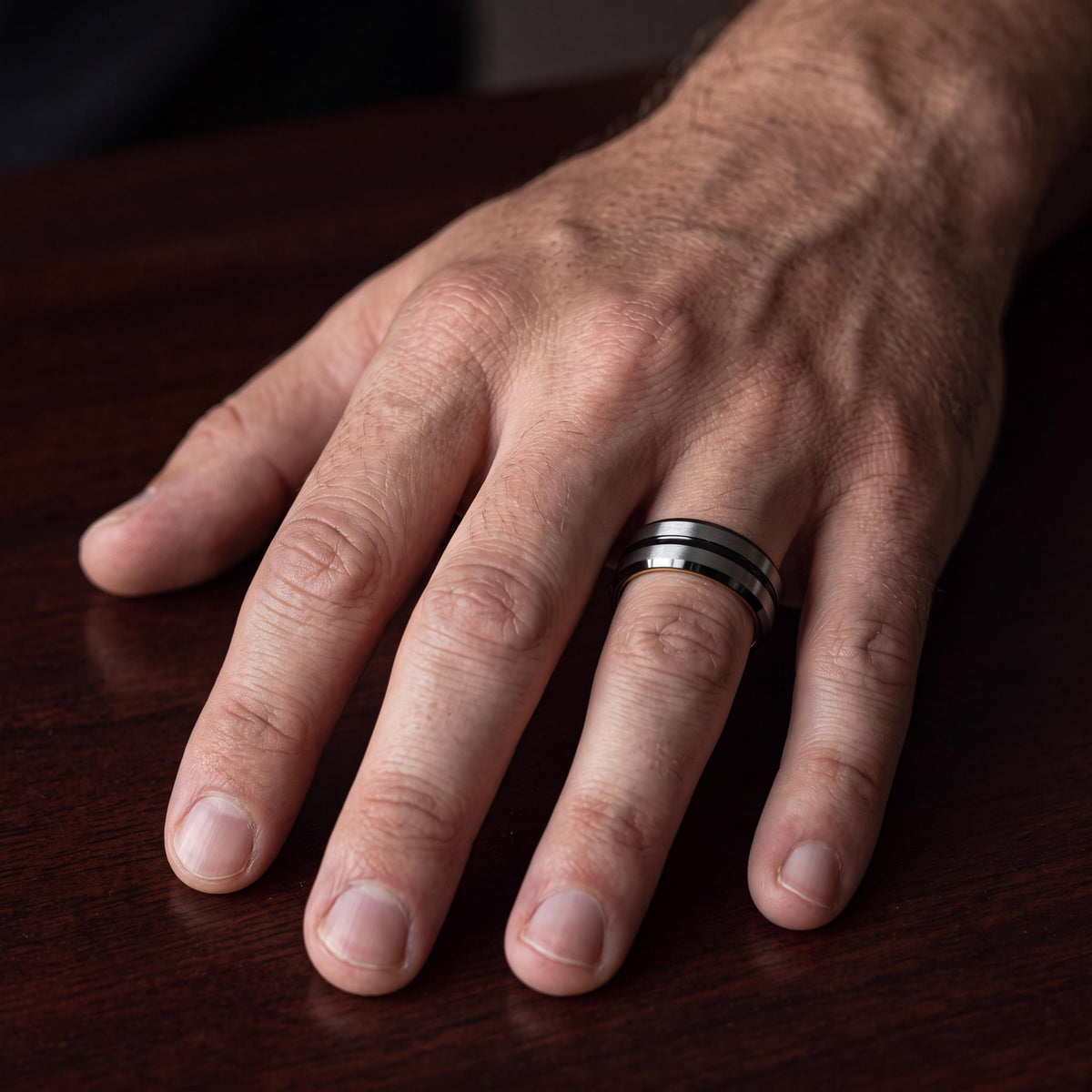 Wedding Ring,Tungsten Wedding Band,Unique Wedding Band,Matching Wedding Rings Set,Gold Stacking Ring,Silver Wedding Ring,Mens Black Rings,10