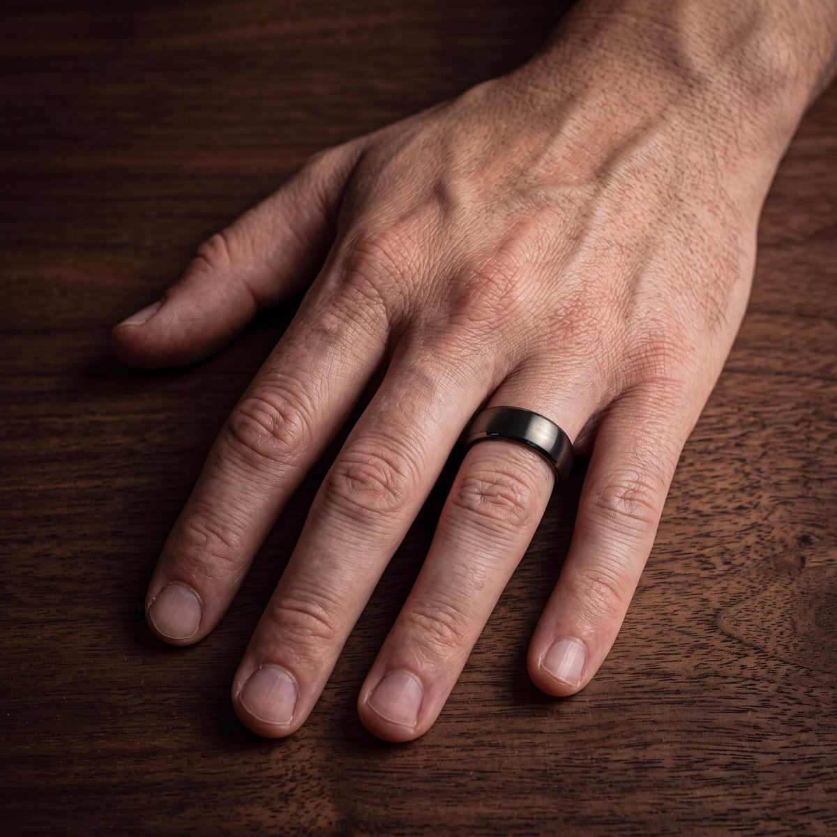 Wedding Band,Mens Tungsten Wedding Band,Matching Wedding Bands His and Hers,Wedding Band Set His and Hers Unique,Gunmetal Men Wedding Band,8