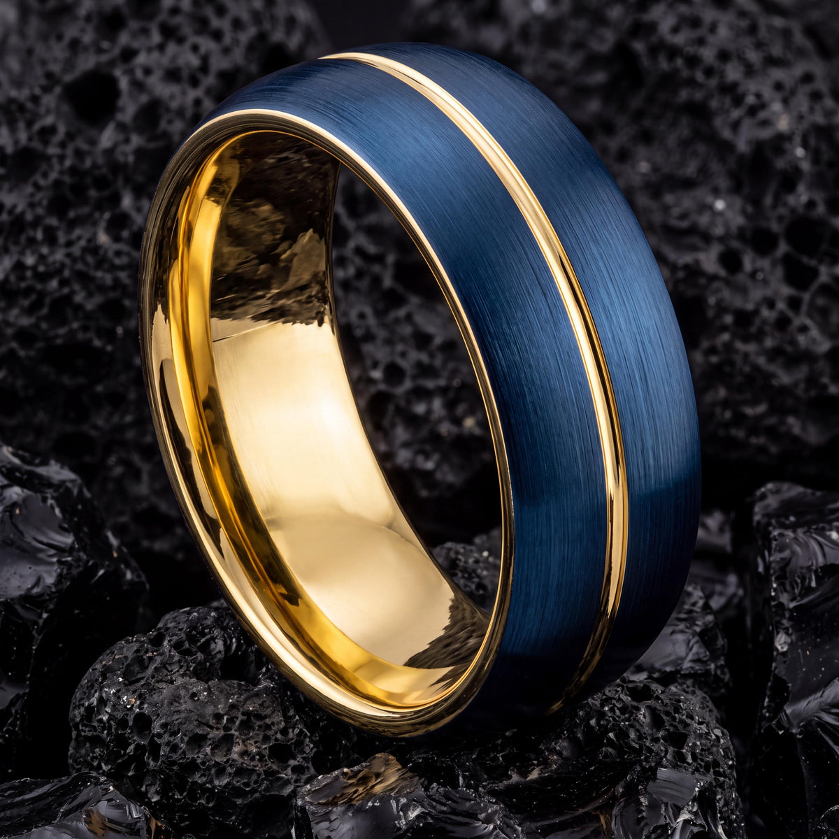 Mens Wedding Band,Mens Tungsten Wedding Band,Wedding Bands Women Unique,Nerdy Wedding Bands,Gold Ring,Silver Engagement Rings,Mens Blue Ring