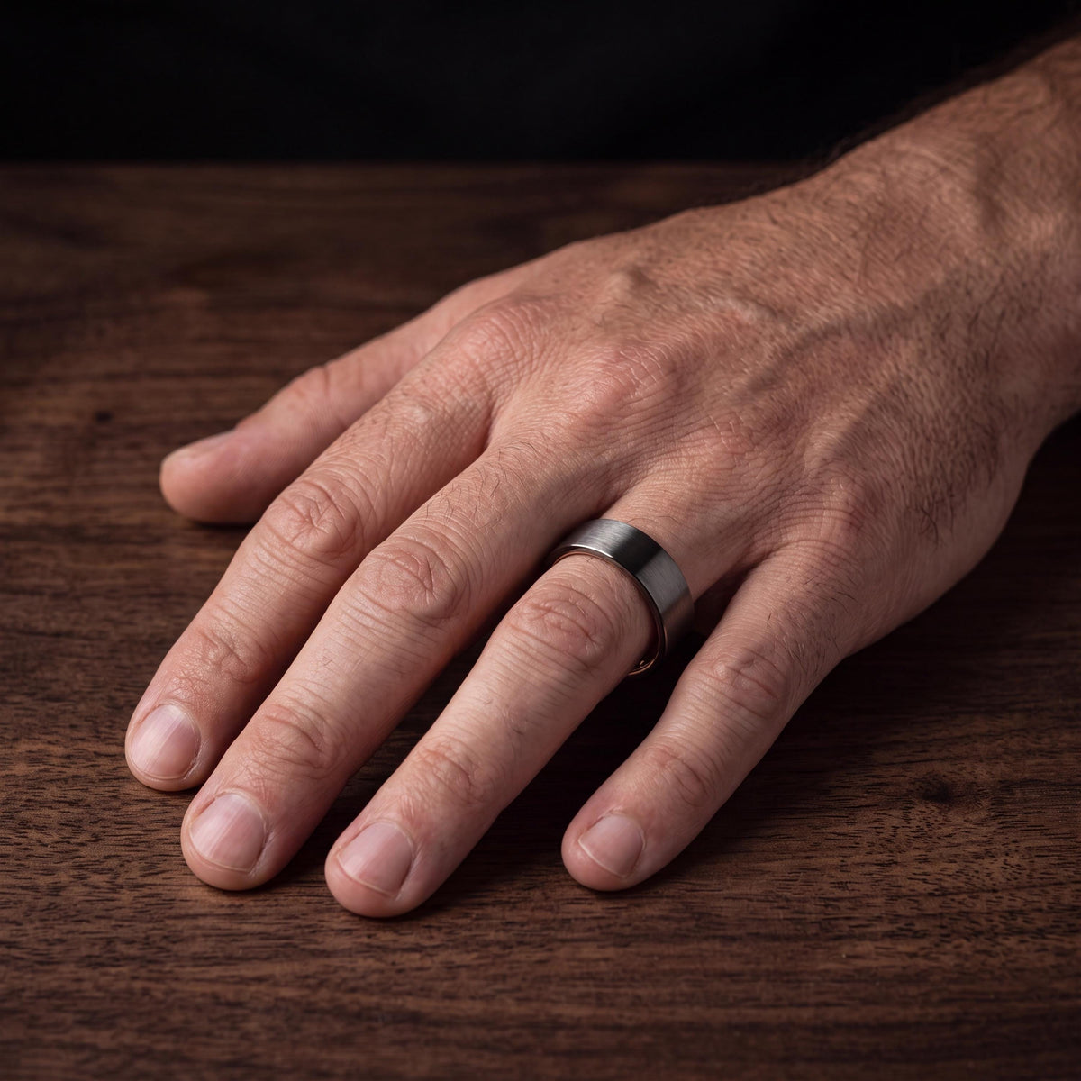 Mens Tungsten Wedding Band,Matching Wedding Bands His And Hers,Weddingband,Male Wedding Band Gunmetal 4mm,Rose Gold Wedding Ring Set Women,1