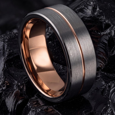 Mens Wedding Band Tungsten,Wedding Bands Women,Women Wedding Band,Gunmetal Men Wedding Band,Mens Pinky Ring Silver,Rose Gold Wedding Band,10