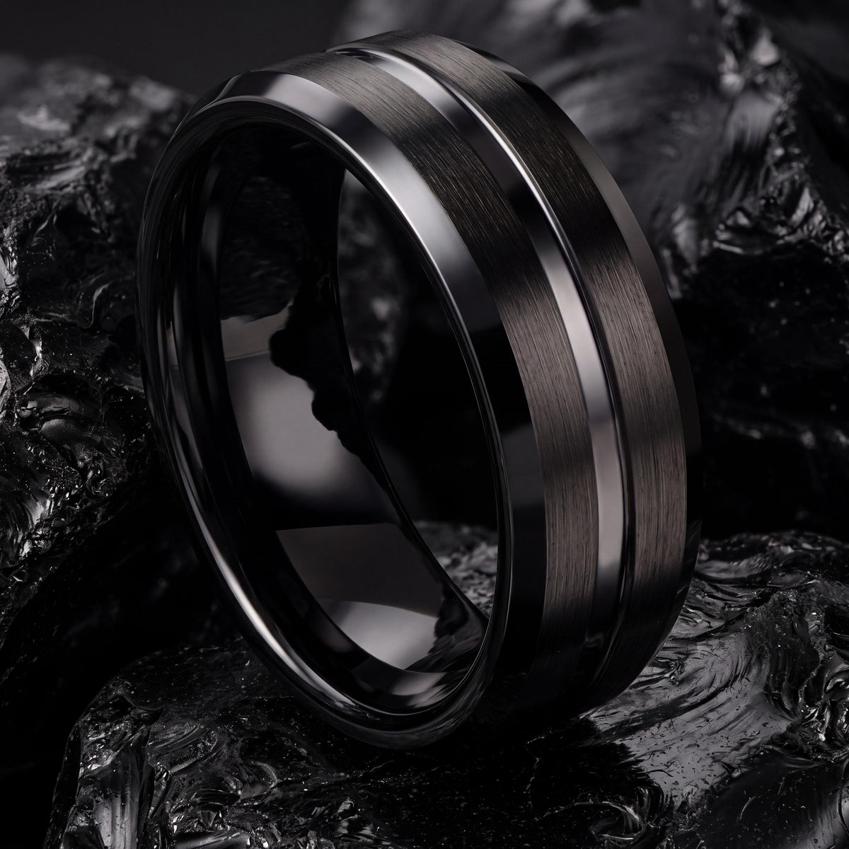 Tungsten Wedding Band,Mens Tungsten Wedding Band,Wedding Bands Women Unique,Enhancer Wedding Band,Black Rings Women,For,Gifts,Anniversary,10