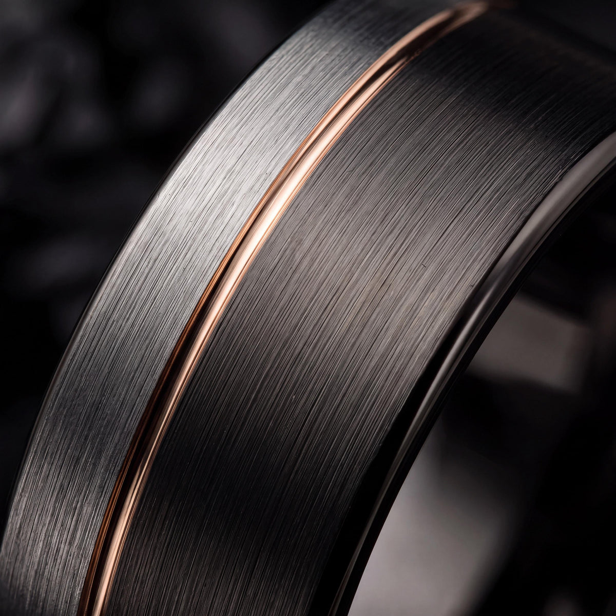 Mens Wedding Band,Tungsten Wedding Band,Womens Wedding Band,Curved Wedding Bands Women,Gunmetal,Silver Band Lettering,Rose Gold Wedding Band