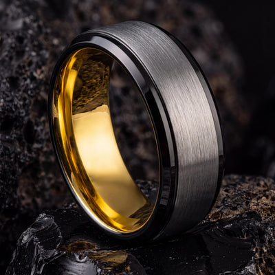 Mens Wedding Band,Tungsten Wedding Band,Matching Wedding Bands,Unisex Wedding Ring,Real Gold,Mens Hammered Silver Rings,Black Rings Women,10