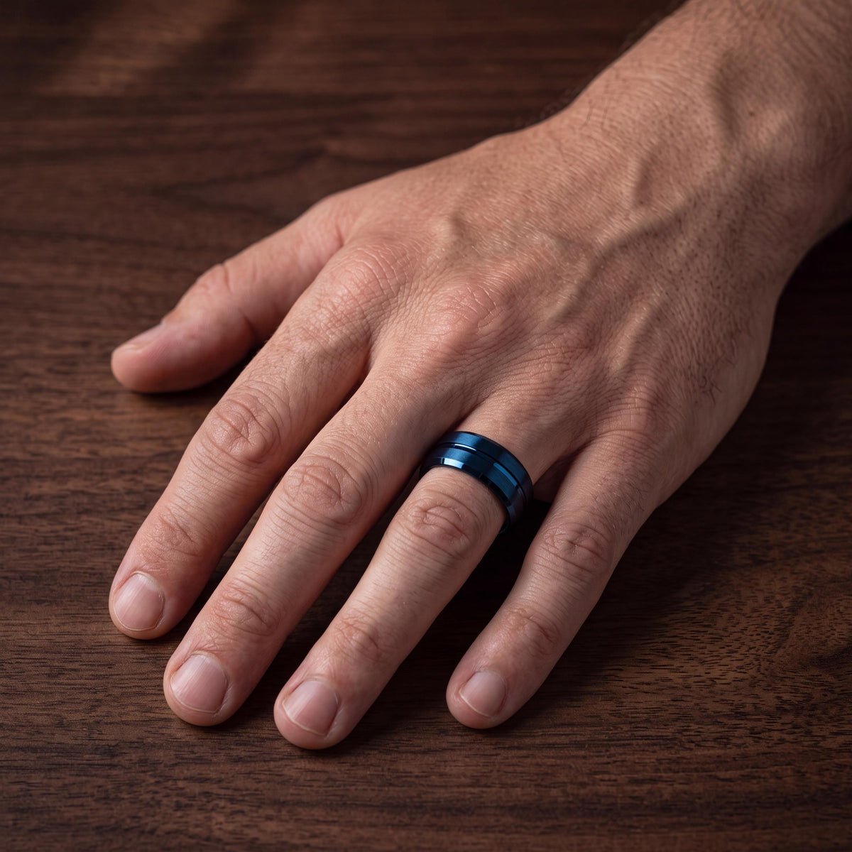 Wedding Bands,Mens Wedding Band Tungsten,Unique Mens Wedding Band,Two Tone Mens Wedding Rings,Blue Rings,For,Gifts,Anniversary,Birthday,Year