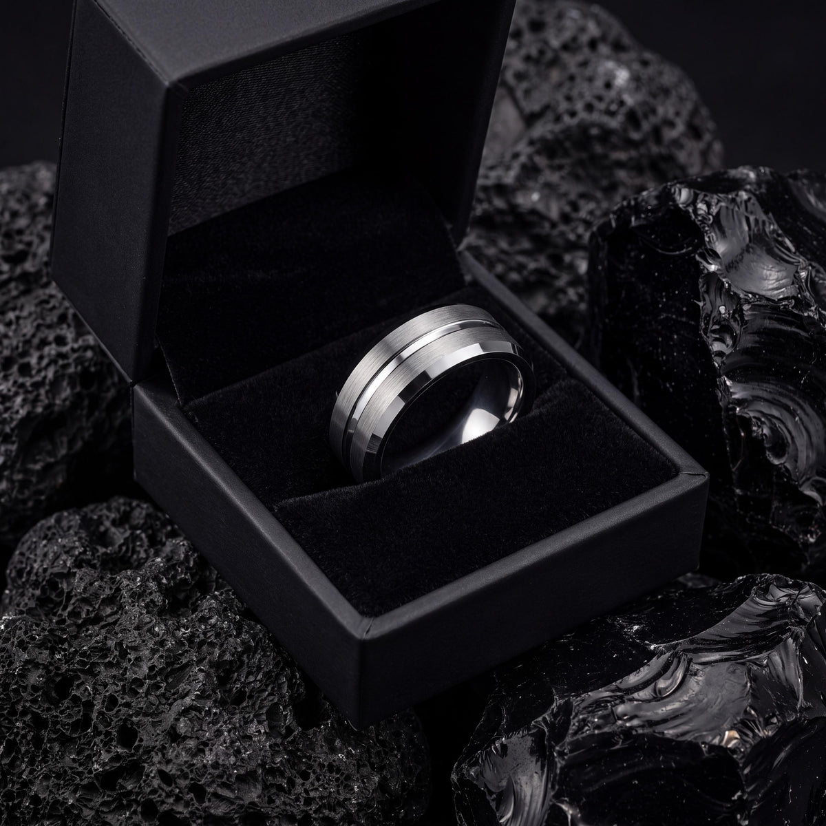 Wedding Bands,Mens Wedding Band Tungsten,Matching Wedding Bands His and Hers,Two Tone Mens Wedding Rings,Silver Tungsten Rings Set,For,Gifts