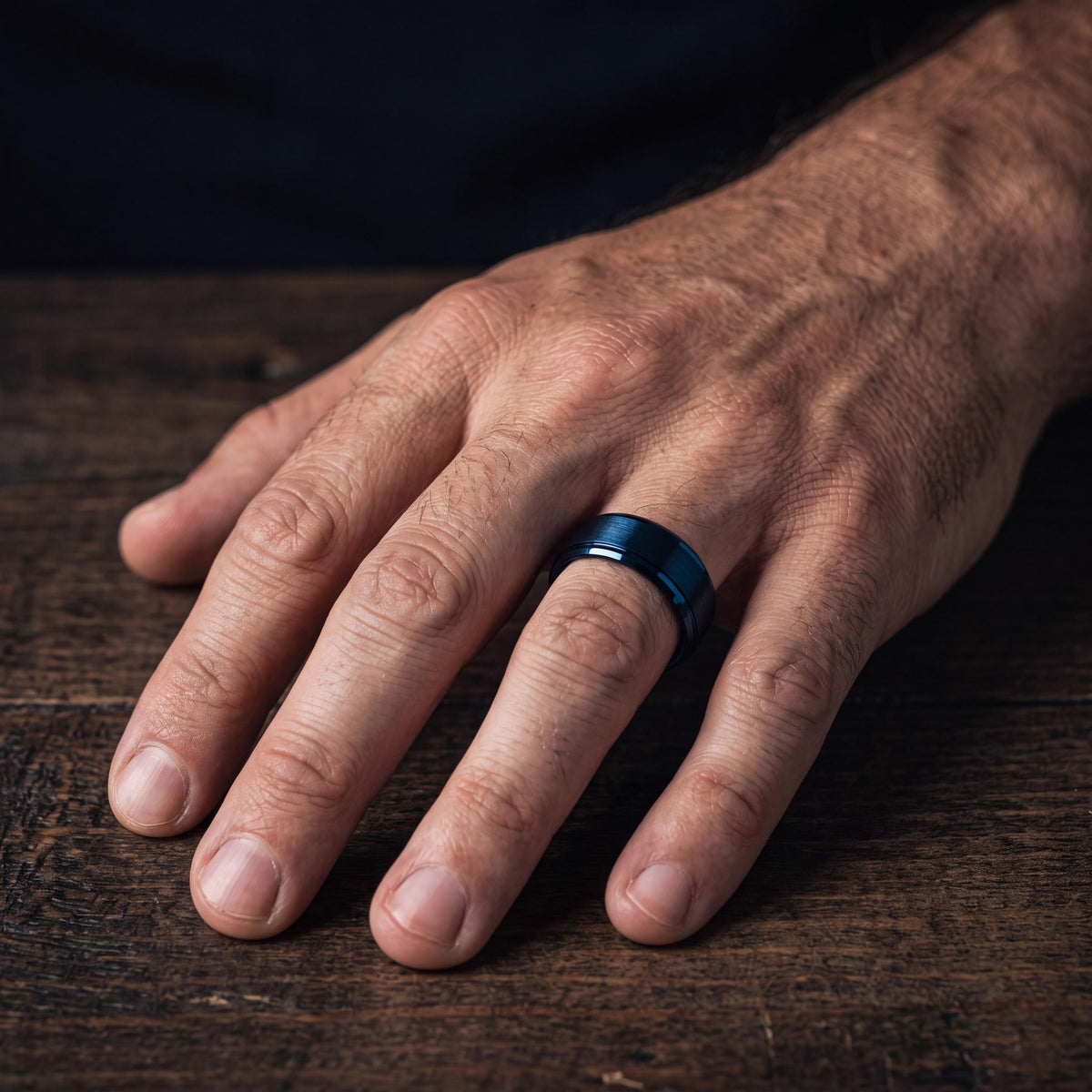 Mens Wedding Band,Mens Tungsten Wedding Band,Matching Wedding Bands His And Hers,Mens Wedding Comfort Band,Blue Wedding Bands,For,Gifts,Year