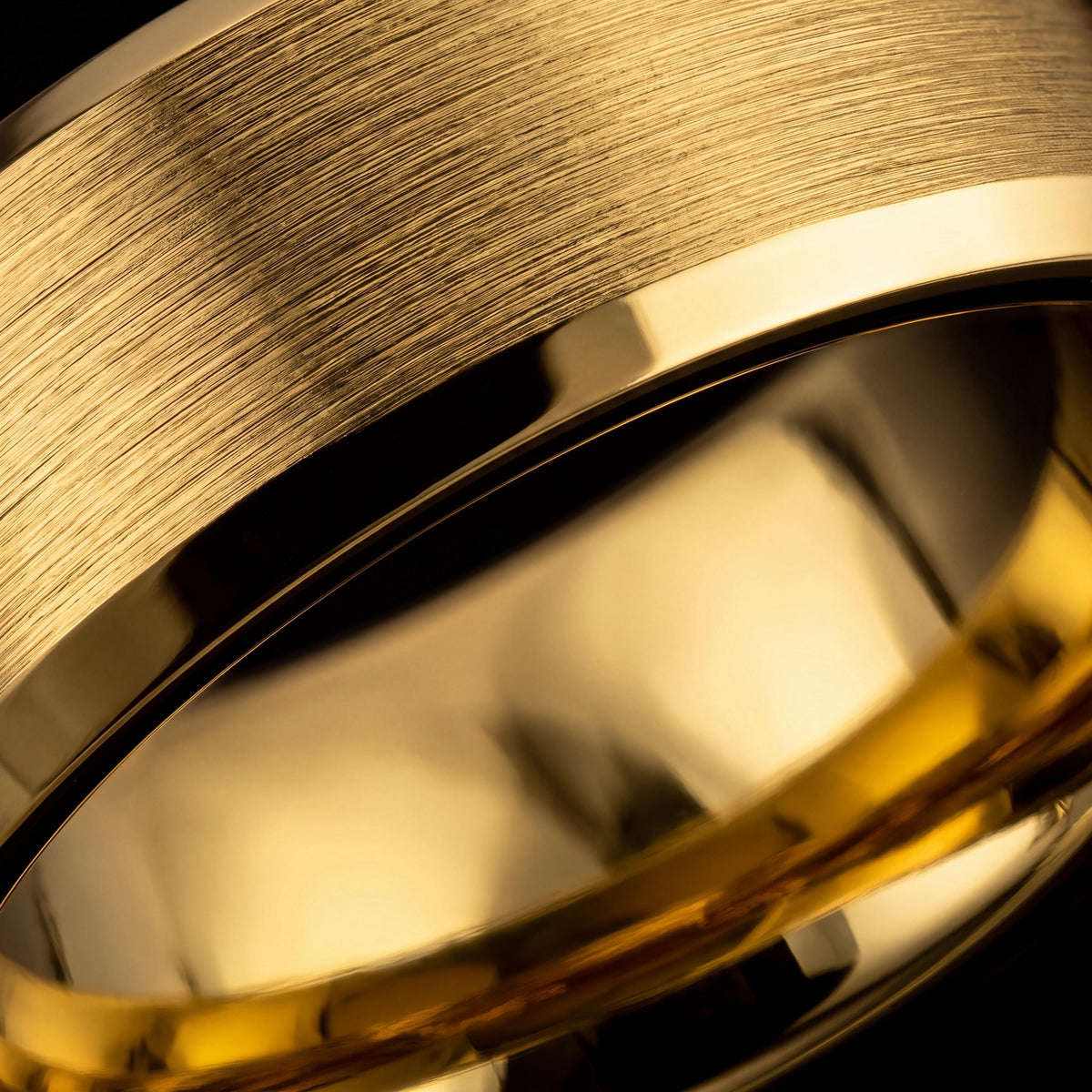 Mens Wedding Band Tungsten - Gold Wedding Ring For Women - Boyfriend Christmas Gift - Engagement Gifts For Couple - Matching Ring For Friend
