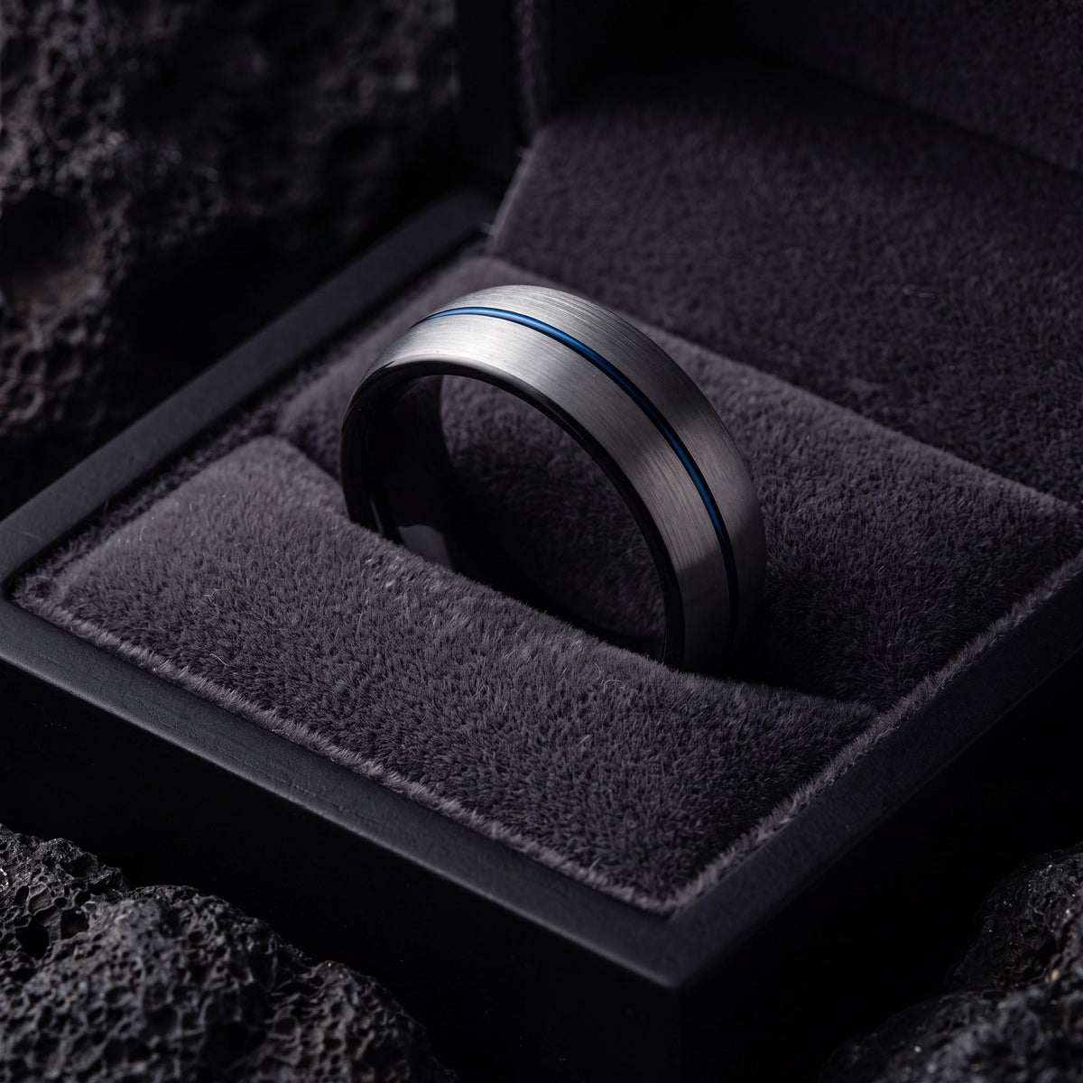 Wedding Bands,Mens Wedding Band Tungsten,Wedding Band Men,Wedding Bands Minimalist,Dainty Silver Ring,Black Rings Women,Blue Wedding Bands,8