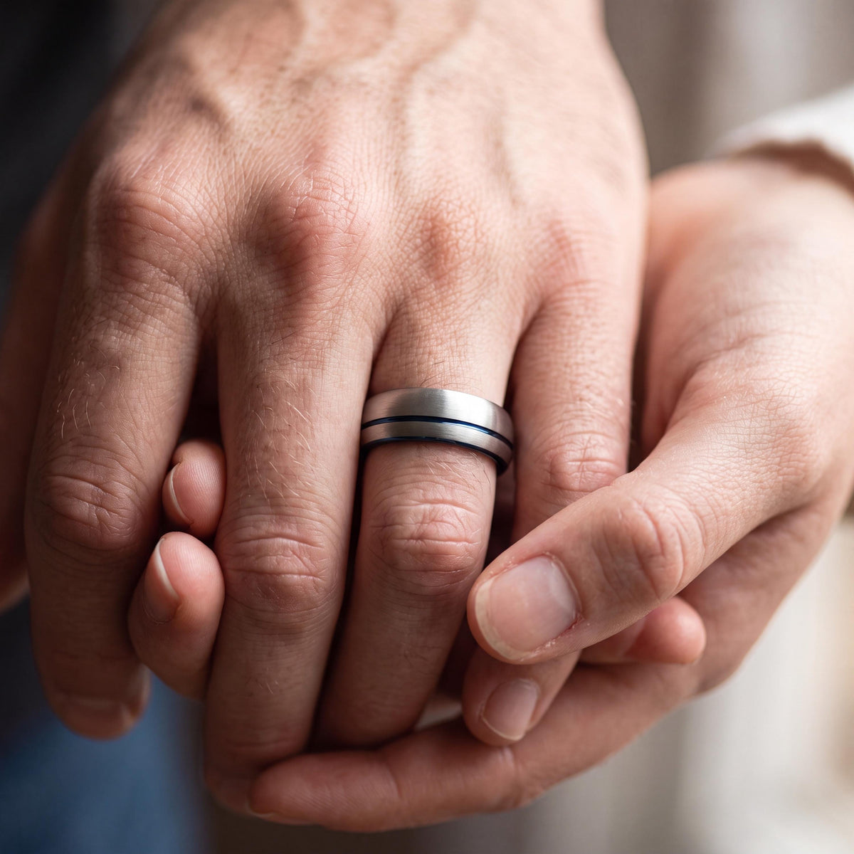 Wedding Ring,Mens Wedding Band Tungsten,Wedding Band Set,Wedding Band Engagement,Silver Thick Band Rings,Set Of 2 Black,Blue Wedding Ring,10