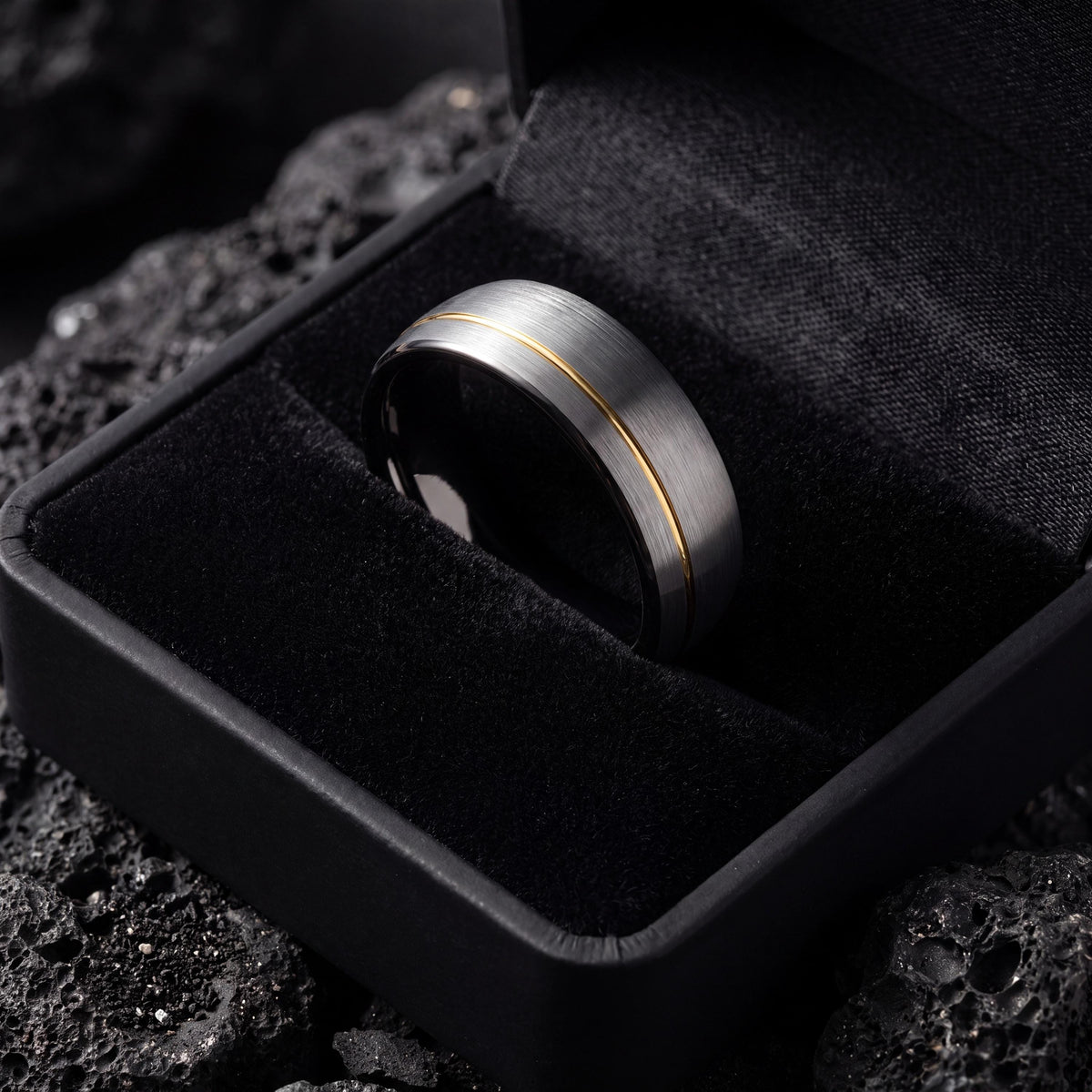 Wedding Ring,Tungsten Wedding Band,Womens Wedding Band,Tapered Wedding Band,Gunmetal,Gold Oval Engagement Ring,Handmade Jewelry Rings Silver