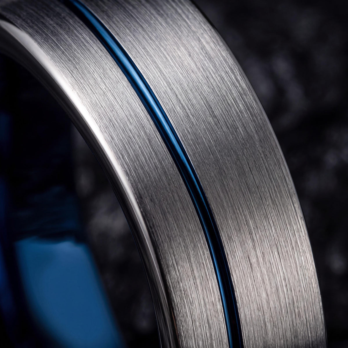 Mens Wedding Band Tungsten,Wedding Bands Women Unique,His and Hers Wedding Rings,Male Wedding Band Gunmetal 8mm,Silver Rings,Mens Rings Blue