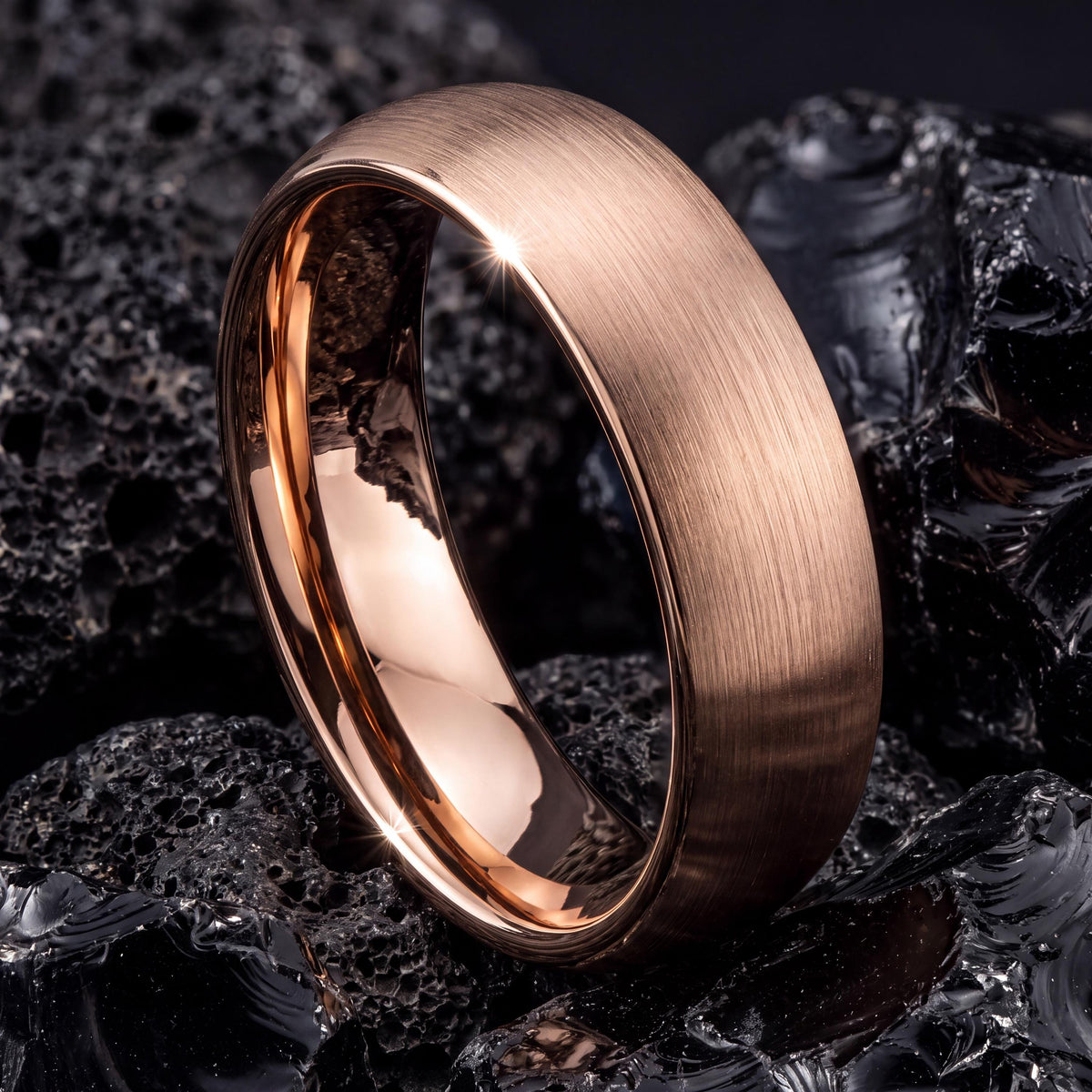 Mens Wedding Band,Mens Tungsten Wedding Band,Matching Wedding Bands His And Hers,Wedding Band Tungsten Carbide,Rose Gold Mens Wedding Band,1