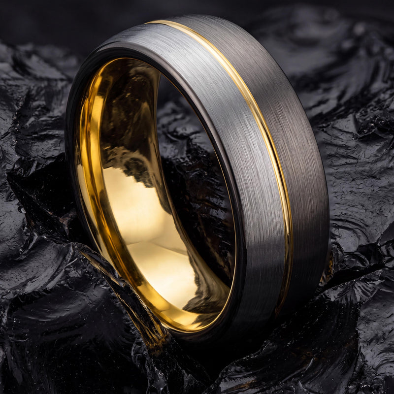 Wedding Bands,Mens Tungsten Wedding Band,Men Wedding Ring,Wedding Band Tungsten Carbide,Gunmetal,Gold Wedding,Silver Wedding Band Ring Women