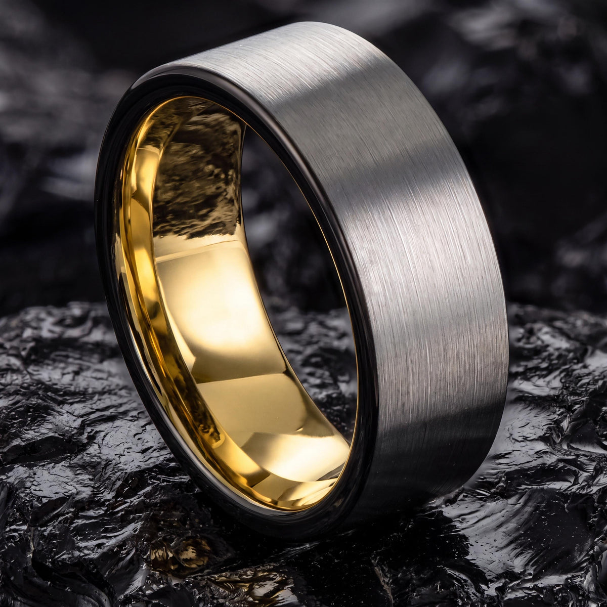 Wedding Ring,Tungsten Wedding Band,Men Wedding Ring,Wedding Ring Set Women,Gunmetal Men Wedding Band,Mens Jewelry Gold,Initial Ring Silver,8
