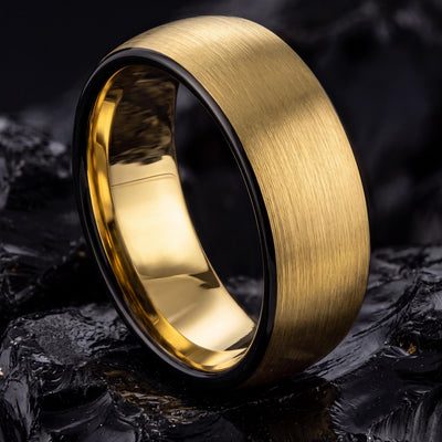 Wedding Band,Tungsten Wedding Band,Matching Wedding Bands His And Hers,Unisex Wedding Ring,Mens Gold Wedding Band Size 11,Mens Rings Black,1