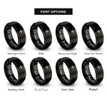 font options for inside engraving on black imbolc brigids cross rings