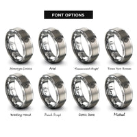 font options for inside engraving on grey isohyets rainfall lines rings