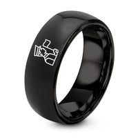 Jewelry for Women Engagement Rings – black tungsten honor guard flag ring